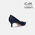 2024AW：iCoN COLORS：ポインテッドトゥ スムース パンプス（C57173）ネイビー/mamian（マミアン）