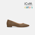 30%OFF：iCoN COLORS：ポインテッドトゥ スエード フラットシューズ（C20142）トープS/mamian（マミアン）