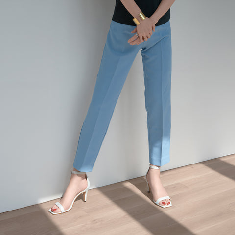 2026SS：シンプル ストラップ サンダル（735）ホワイトグレー/mamian（マミアン）