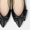 2025AW：リボンフラットシューズ（m17052）ブラック/mamian（マミアン）