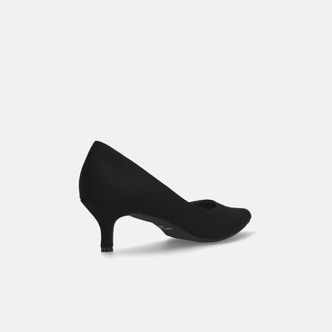 2025AW：iCoN COLORS：ポインテッドトゥ スエード パンプス（C57172）ブラックS/mamian（マミアン）