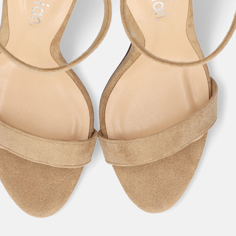 15% OFF: High heel line sandals (3570) Beige S
