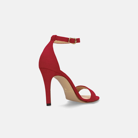 15% OFF: High heel line sandals (3570) Red S