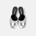 予約：2026SS：シンプル スタイル ミュール（733）シルバー/mamian（マミアン）