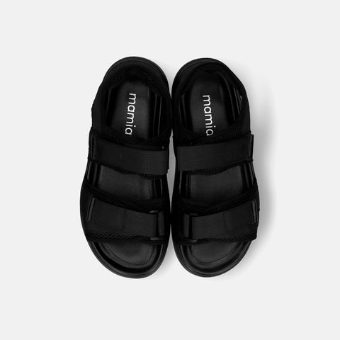 予約：2026SS：厚底スポーツサンダル（c10003）ブラック