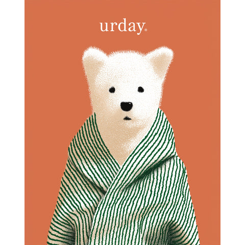 予約：urday【dog】アートワークスウェットプルパーカ（u-a-spk-0001-09）ホワイト